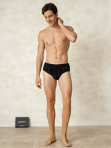 [Svart] SilkSilky-NO Silke Mens Underwear 003