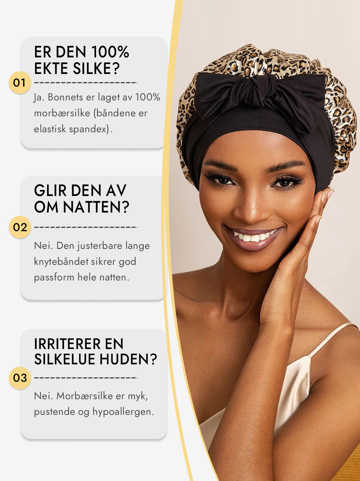 [Leopard] SilkSilky-NO Silke Sleep Cap 006