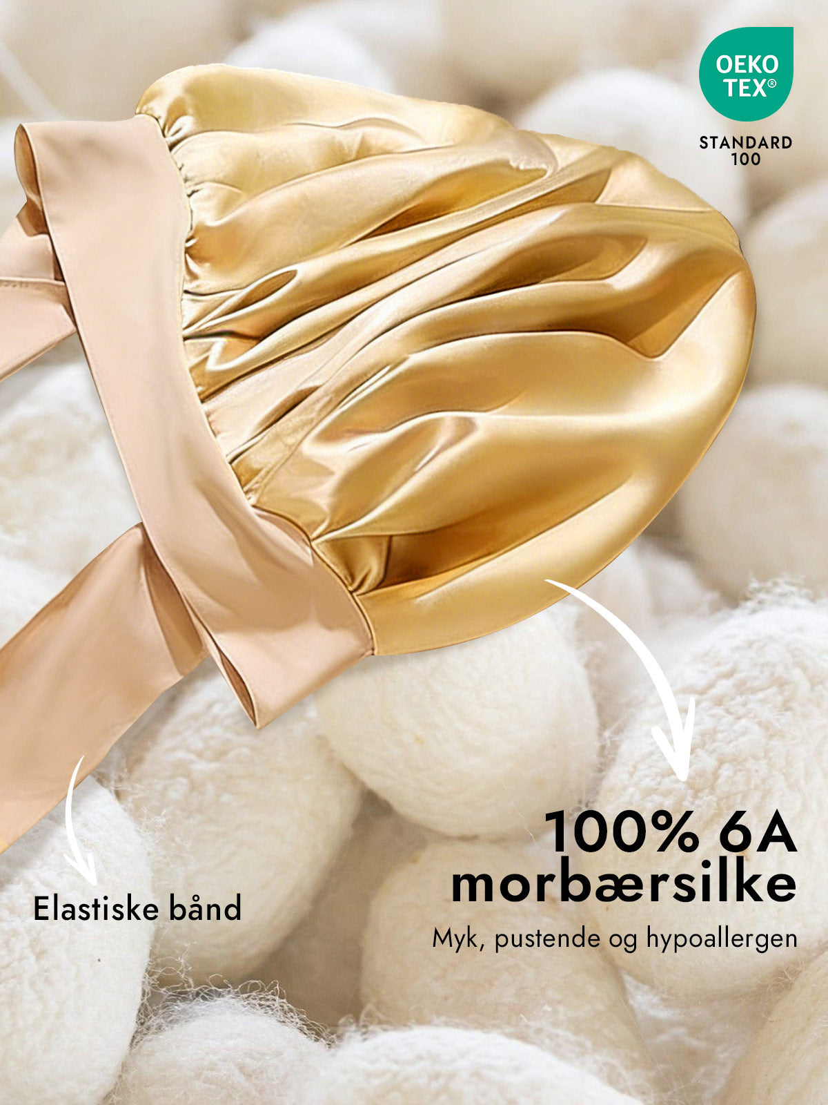 [Champagne] SilkSilky-NO Silke Sleep Cap 002