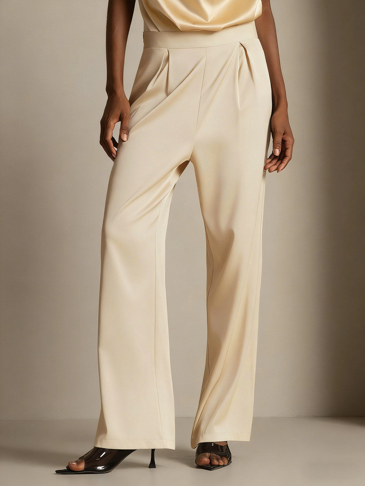 [Champagne] SilkSilky-NO 19Momme Damebukser 006