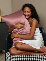 [Blek Mauve] SilkSilky-NO 22Momme Pillowcase 002