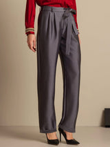 [Grå] SilkSilky-NO 32Momme Silke Womens Pants 003