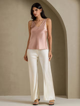 [Toscana] SilkSilky-NO Sleeveless V Neck Camisole Topp 005