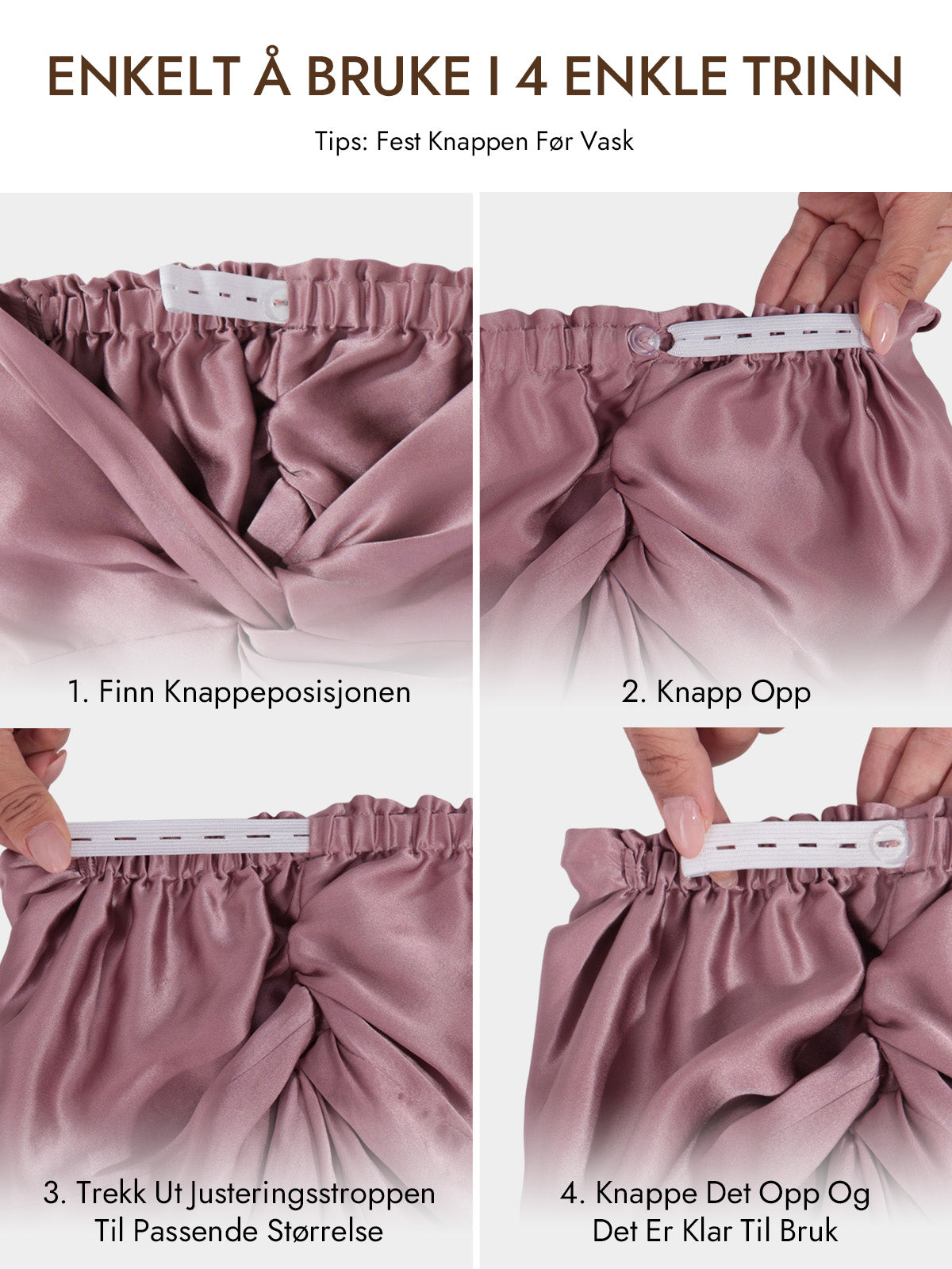 [Blek Mauve] SilkSilky-NO 22Momme Sleep Cap 006