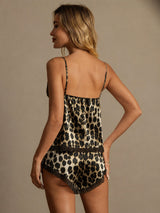 [Leopard] SilkSilky-NO Spaghetti Strap V Neck Camisole sett 002