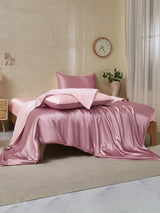 [BlekMauve+Lyserosa] SilkSilky-NO 19Momme Bedding Set 002