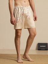 [Champagne] SilkSilky-NO 19Momme Mens Sleep Bottoms 003