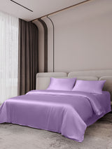 [Lavendel] SilkSilky-NO 19Momme Sengesett 002