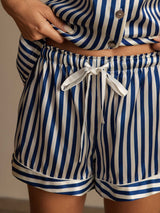 [Mørke blå] SilkSilky-NO Womens Pajamas 006,