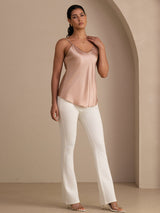 [Toscana] SilkSilky-NO Spaghetti Strap V Neck Camisole Topp 007