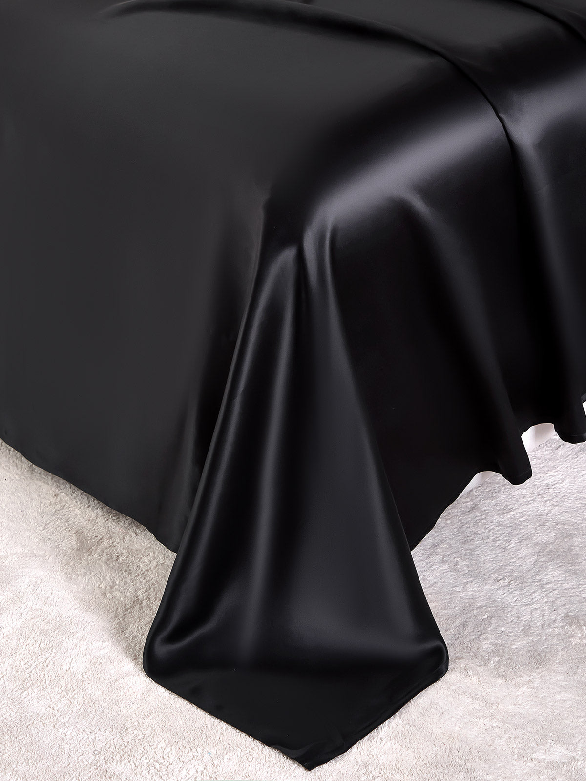 [Svart] SilkSilky-NO 19Momme Bedding Set 003