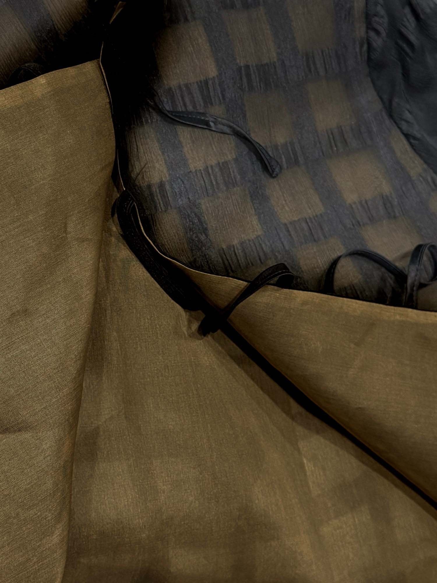 [Svart] SilkSilky-NO Blouse 005