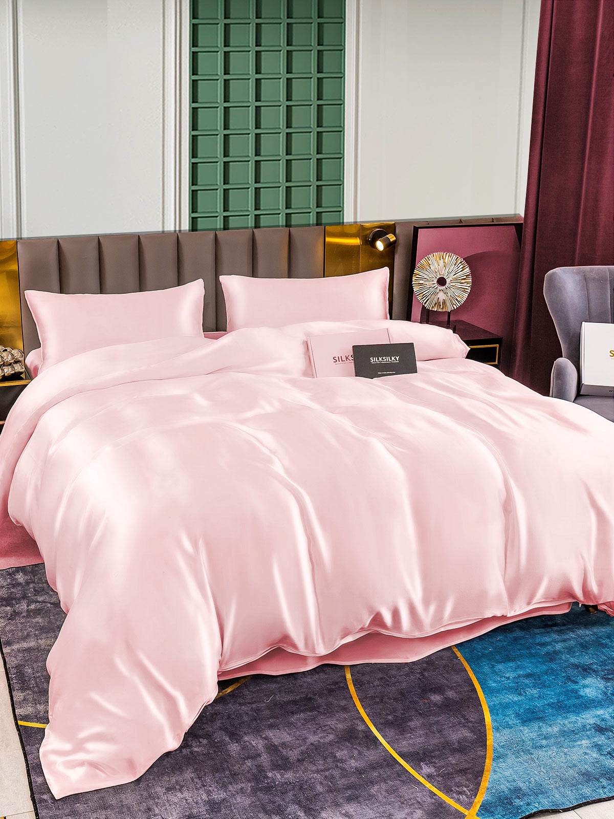 [Rosa] SilkSilky-NO 25Momme Bedding Set 002