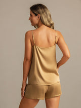 [Tan] SilkSilky-NO 19Momme Silke Camisole Set 002