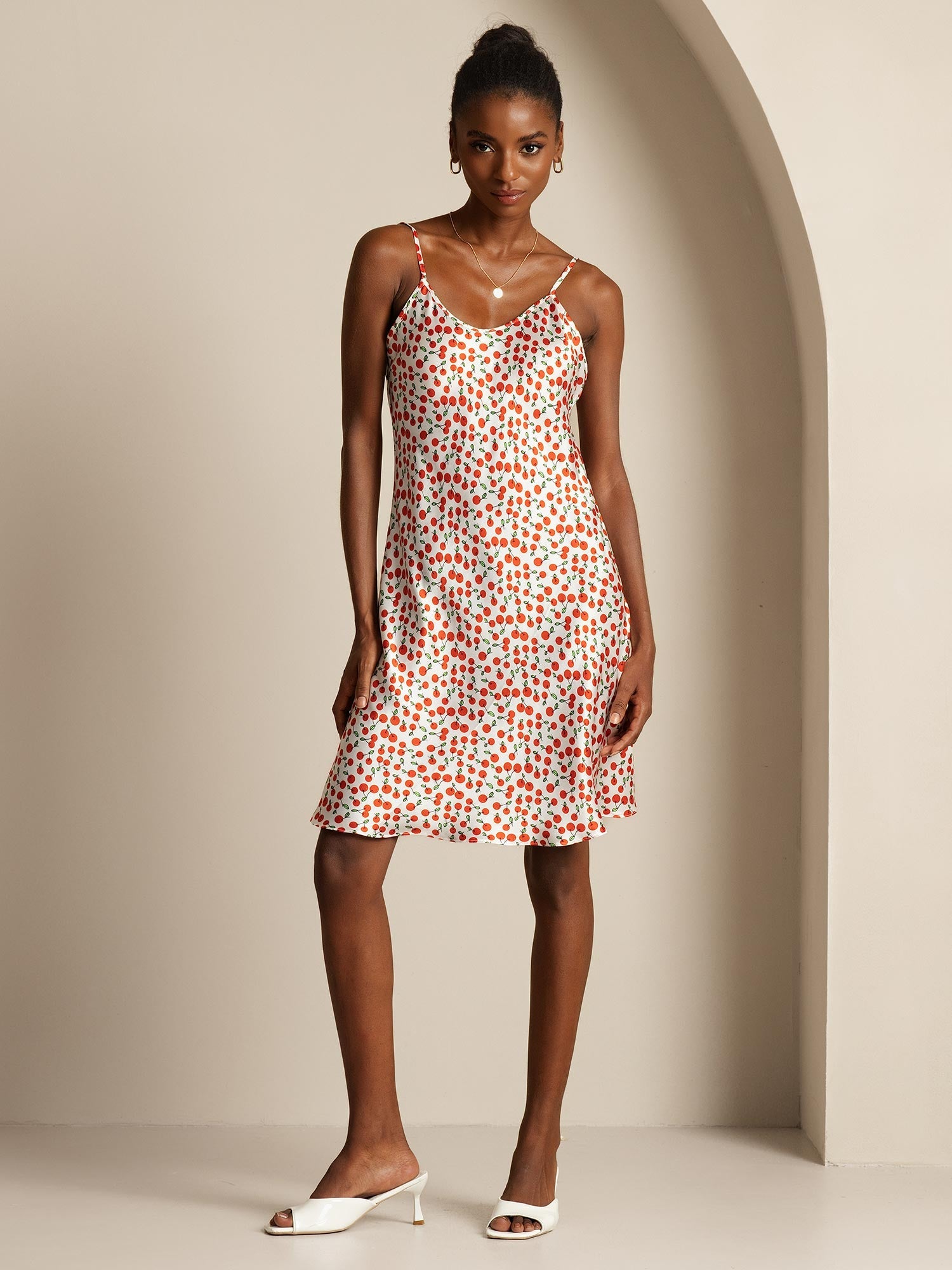 [Kirsebær] SilkSilky-NO Dress 001,