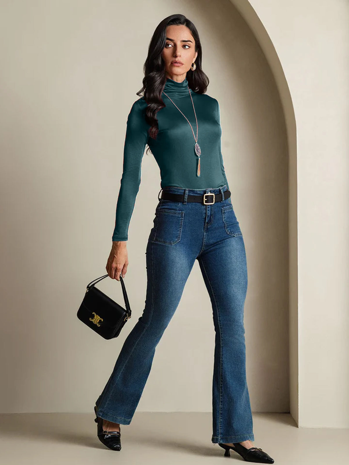 [Mørk Grønn] SilkSilky-NO Silke Womens T-Shirt 006,