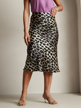 [Leopard] SilkSilky-NO 19Momme Skirt 005,