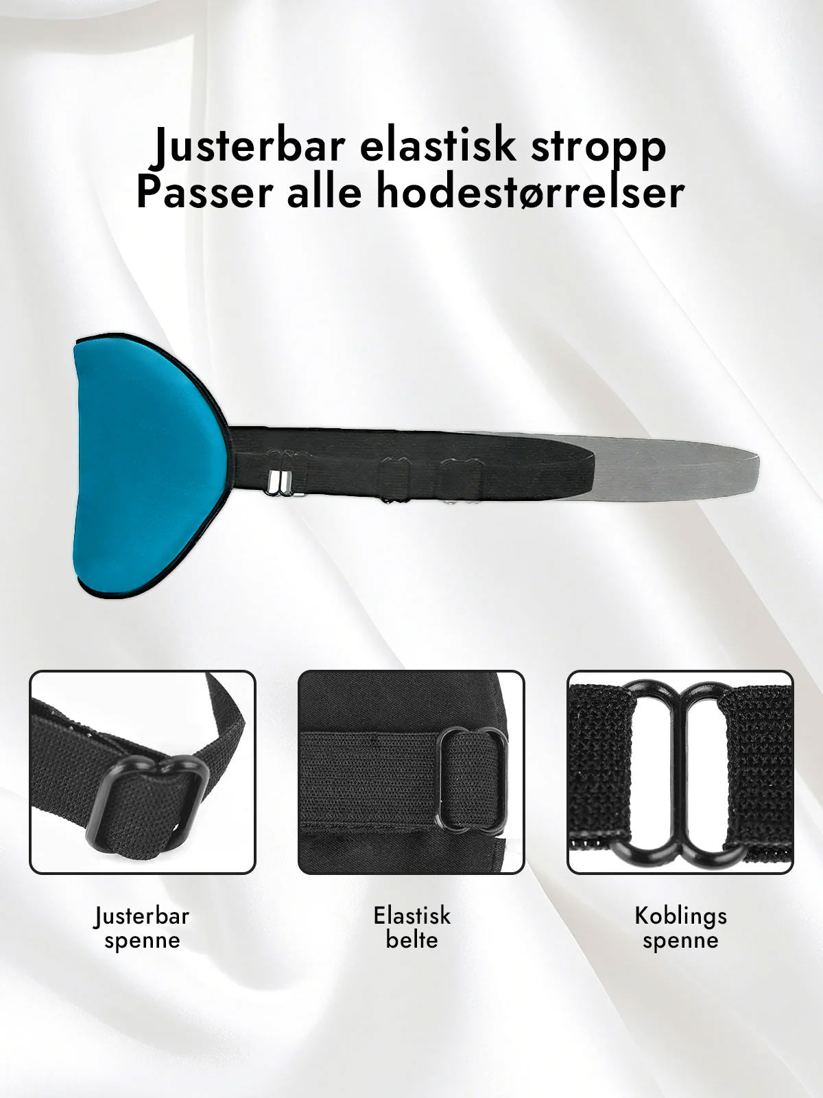 [Blågrønn] SilkSilky-NO Øye Maske 004