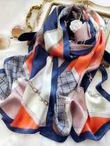 [P085] SilkSilky-NO Pure Silk Scarf 001