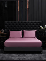 [Blek Mauve] SilkSilky-NO 22Momme Sengesett 001