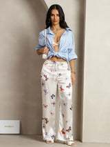 [Hvit Sommerfugl] SilkSilky-NO 19Momme Silke Womens Pants 007