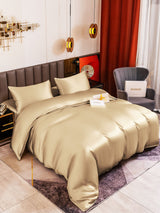 [Beige] SilkSilky-NO 19Momme Bedding Set 001