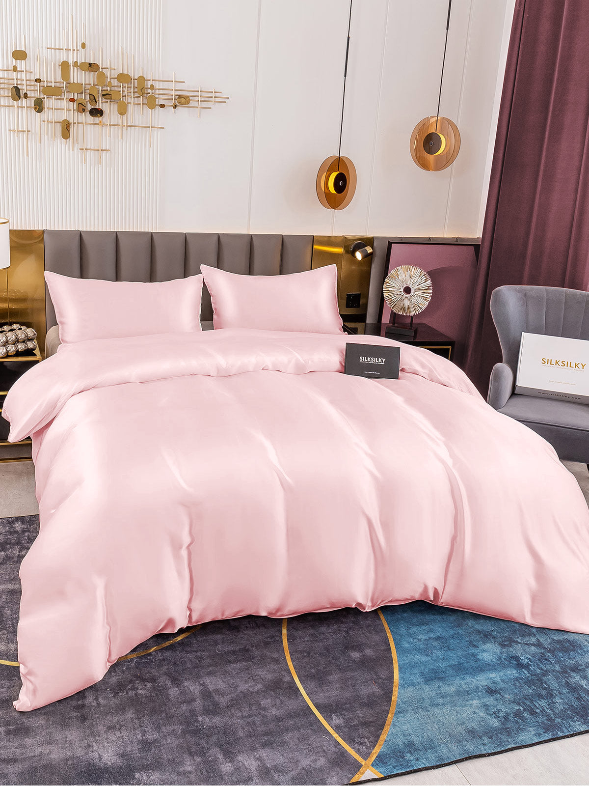 [Rosa] SilkSilky-NO 19Momme Bedding Set 004