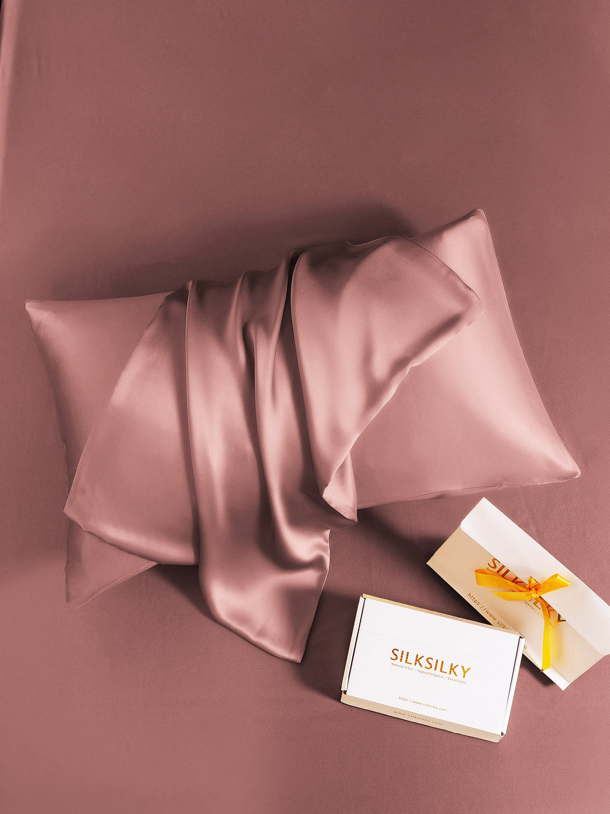 [Blek Mauve] SilkSilky-NO 22Momme Pillowcase 004
