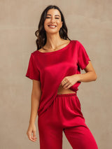 [Vin] SilkSilky-NO 19Momme Pyjamas for Kvinner 008