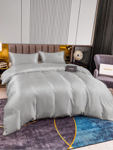 [Sølv] SilkSilky-NO 22Momme Bedding Set 004,
