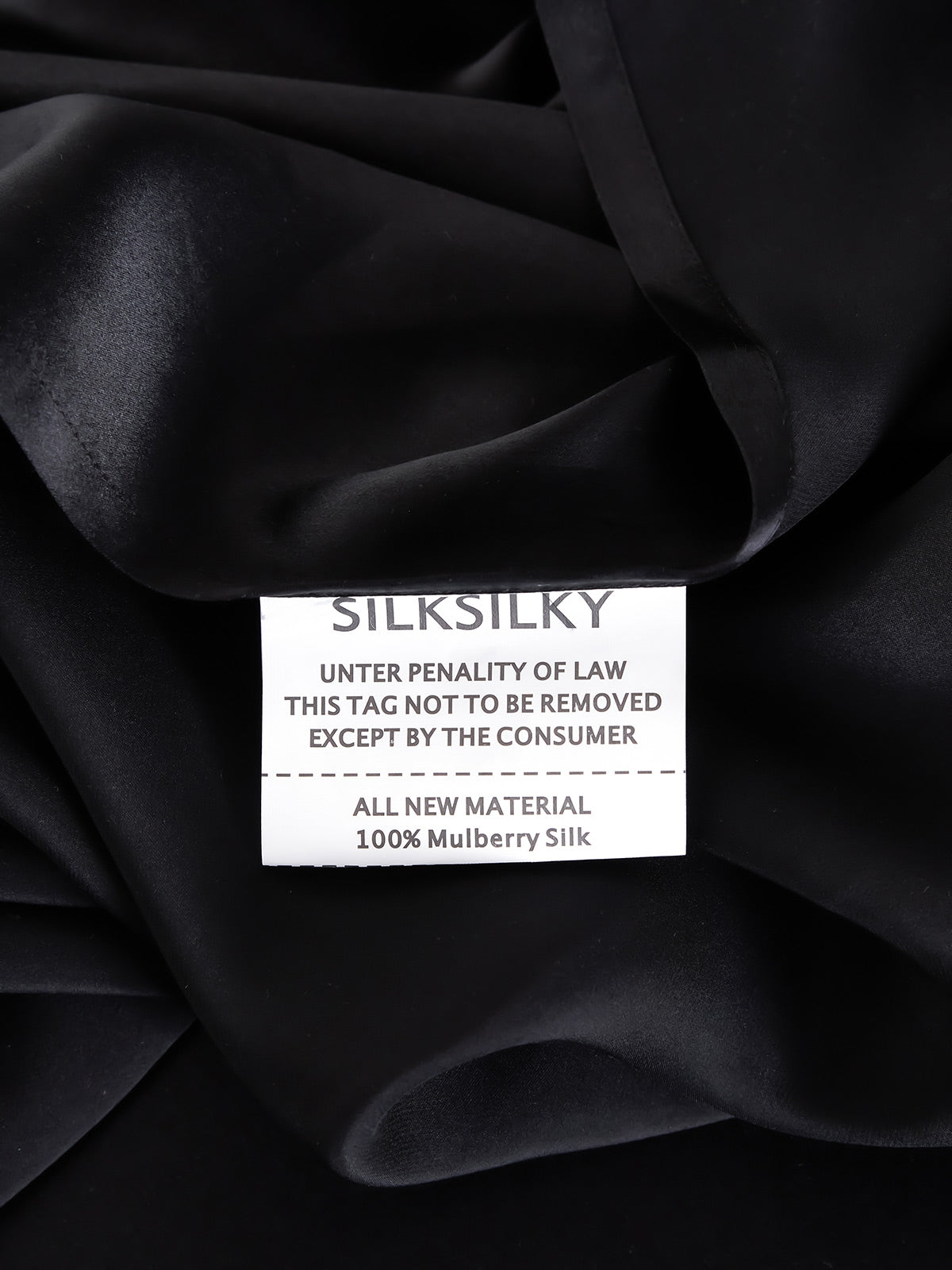 [Svart] SilkSilky-NO 19Momme Bedding Set 008
