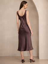 [Kaffe] SilkSilky-NO Sleeveless Kjole 002
