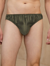 [Grønn] SilkSilky-NO Mens Underwear 003