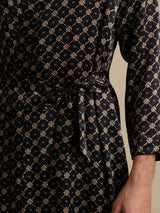 [Svart Kjede] SilkSilky-NO Long Sleeve Mens Robe 007