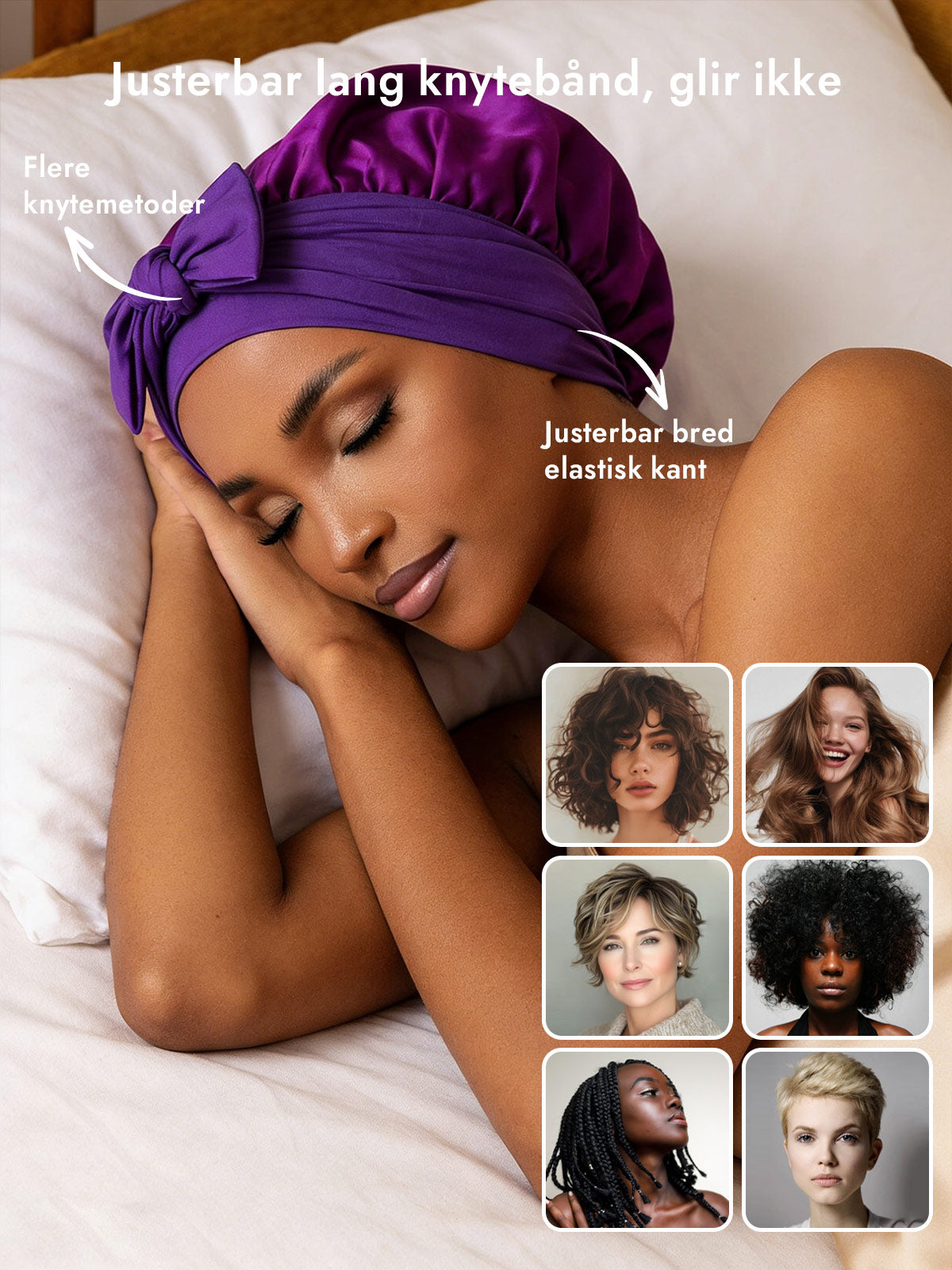 [Lilla] SilkSilky-NO Silke Sleep Cap 004