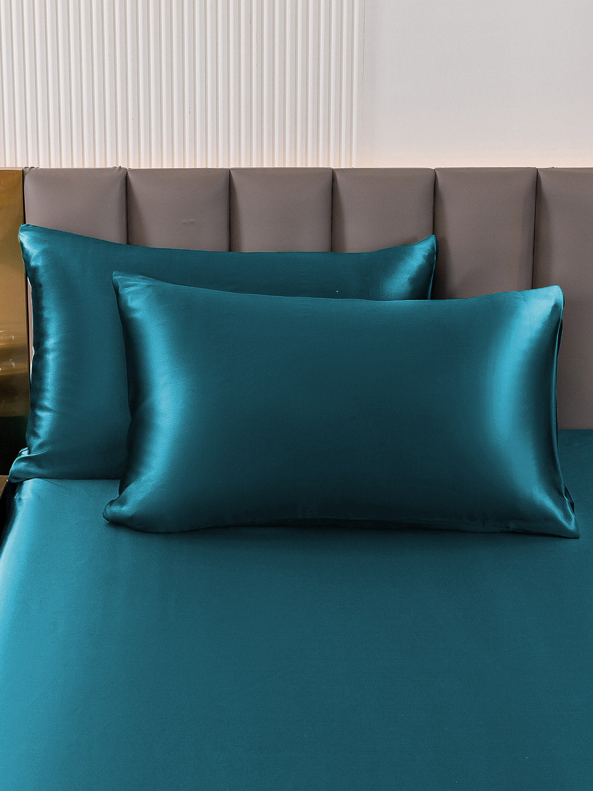 [Blågrønn] SilkSilky-NO 22Momme Pillowcase 001