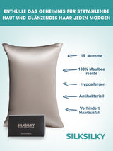 [Grå] SilkSilky-NO 19Momme Pillowcase 002