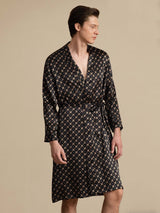 [Svart Kjede] SilkSilky-NO Long Sleeve Mens Robe 004