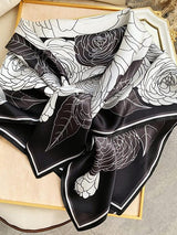 [P075] SilkSilky-NO Pure Silk Scarf 002