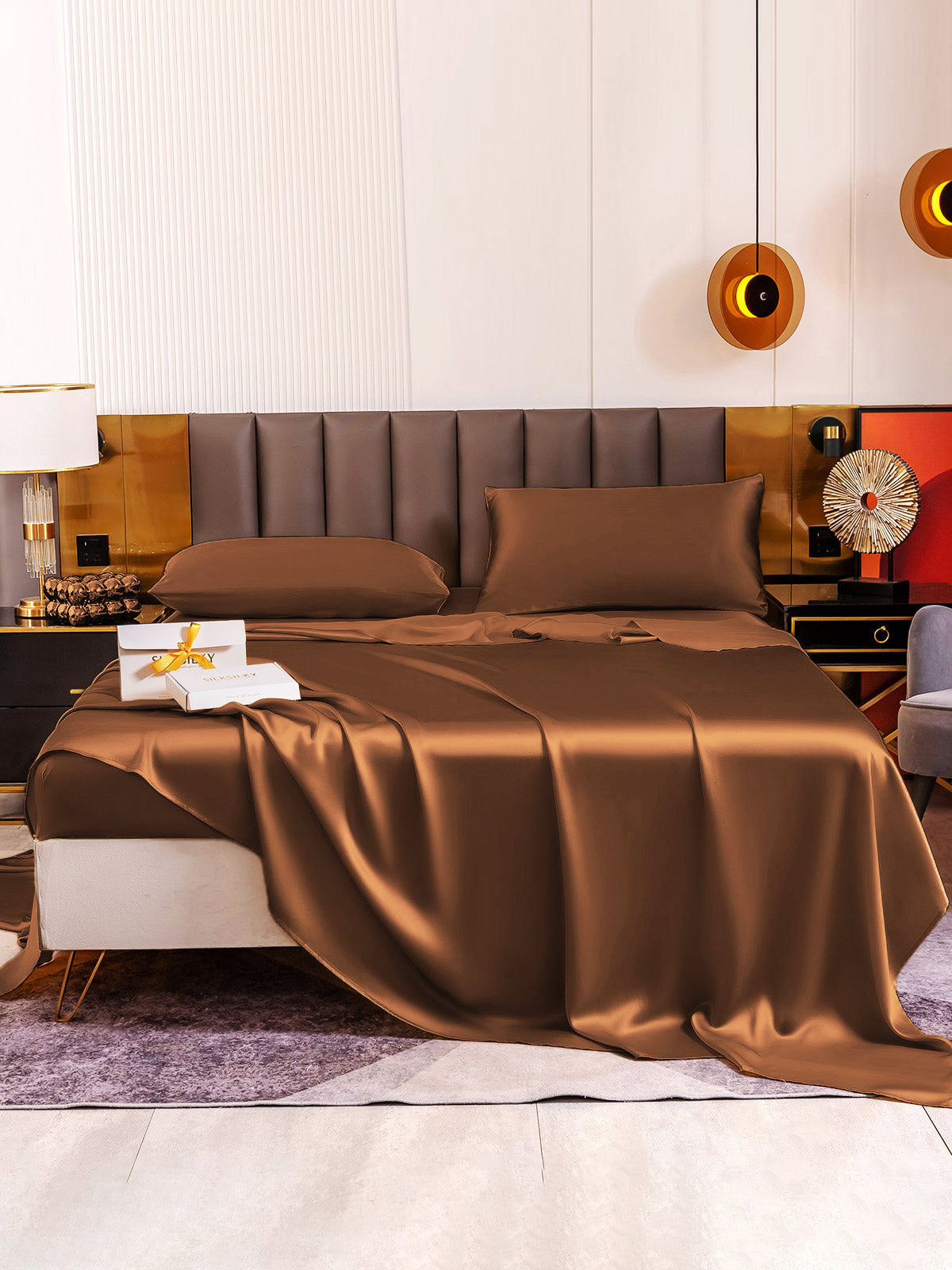 [Kaffe] SilkSilky-NO 19Momme Pure Silk Bedding Set 005