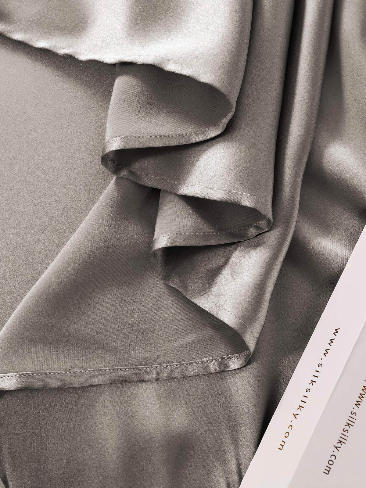 [Grå] SilkSilky-NO 22Momme Bedding Set 006