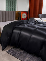 [Svart] SilkSilky-NO 25Momme Duvet Covers 002