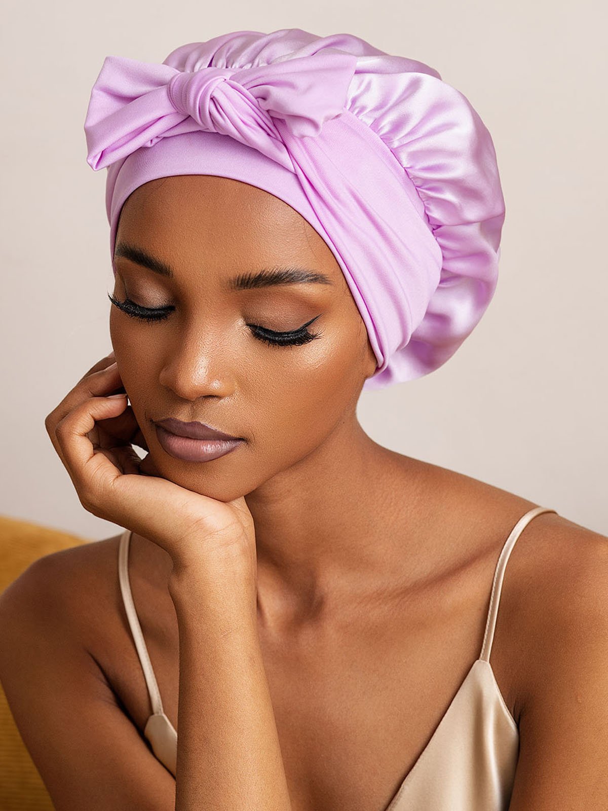 SilkSilky-NO Silke Sleep Cap Lavendel 002