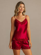 [Vin] SilkSilky-NO Spaghetti Strap V Neck Camisole sett 004