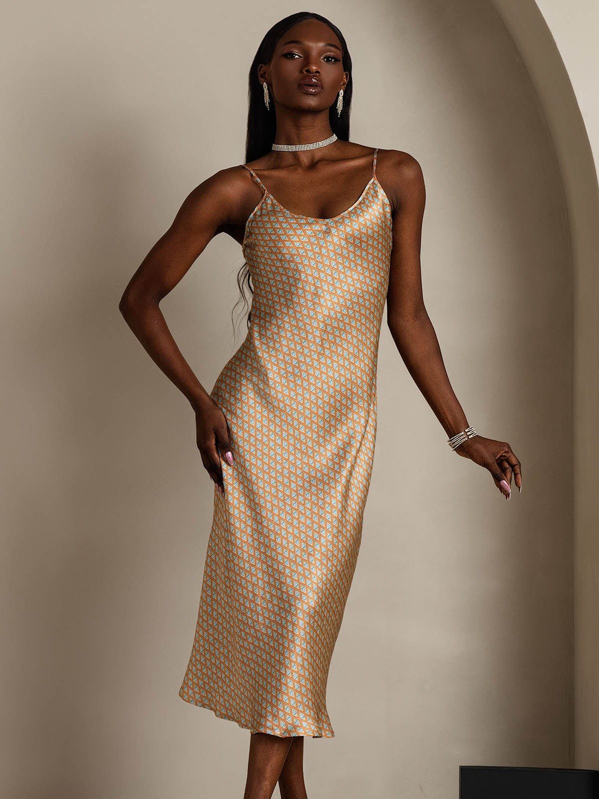 [Floral] SilkSilky-NO Nightgown 005