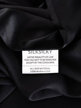 [Svart] SilkSilky-NO 25Momme Sengesett 008