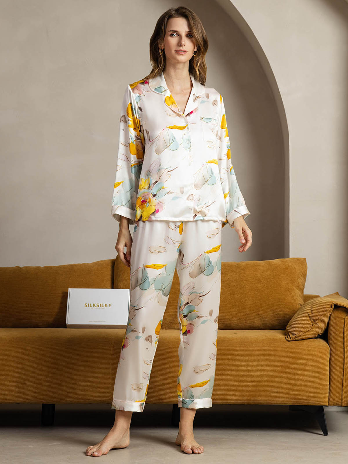 [Orkidéblekk] SilkSilky-NO Womens Pajamas 001