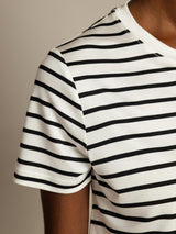 [HvitStripe] SilkSilky-NO Silke Womens T-Shirt 004