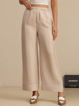 [Tan] SilkSilky-NO 18Momme Womens Pants 003