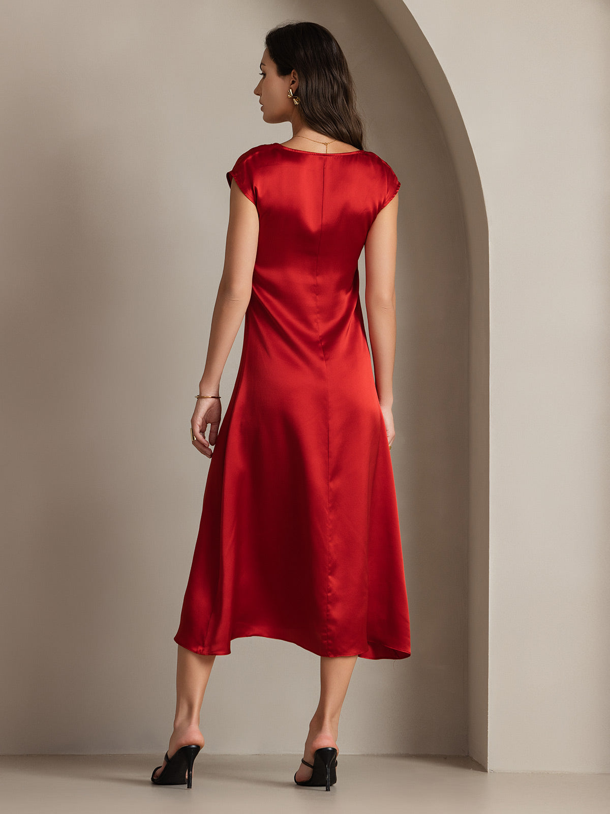 [Vin] SilkSilky-NO 19Momme Silke Dress 002